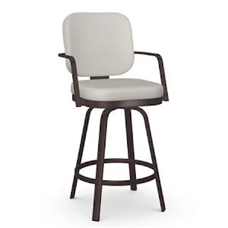 Counter Height Swivel Stool with Arms
